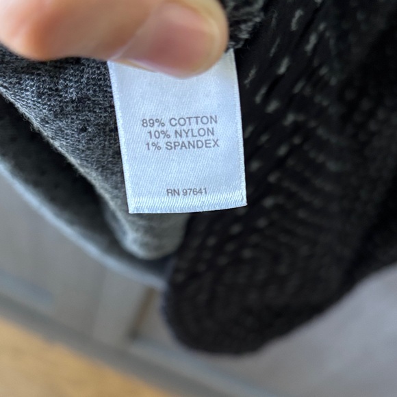 J. Jill Black and Gray Crew Neck Sweater - Picture 6 of 7